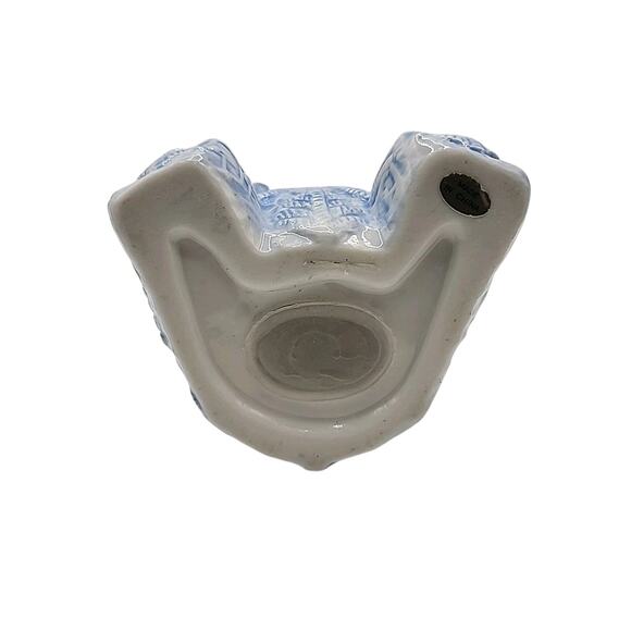 Vintage Ceramic Embossed Lace Easter Bunny Rabbit Bank Spring Decor Hobbyist - Picture 6 of 7